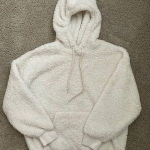 white UGG hoodie